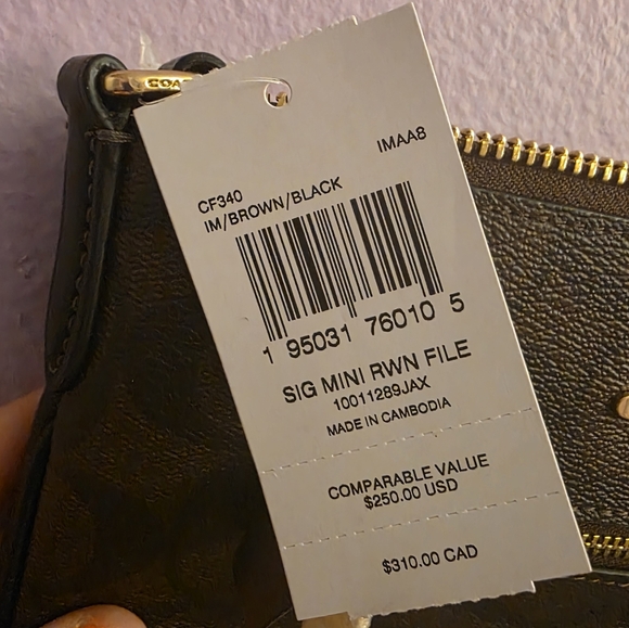 Coach Black and Brown Mini Crossbody Bag - Picture 3 of 5
